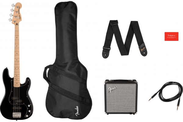 Fender Squier Affinity Precision Bass PJ MN Pack - Black